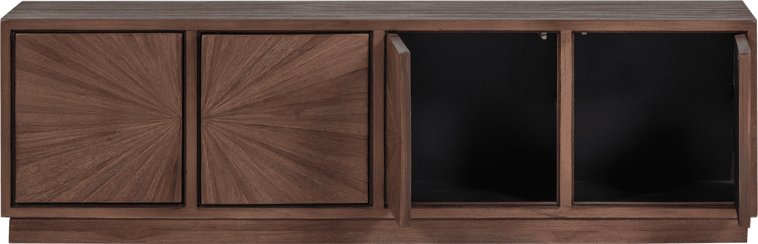WOOOD Sun tv meubel recycled teak bruin Bruin Tv-meubel|Tv-dressoir