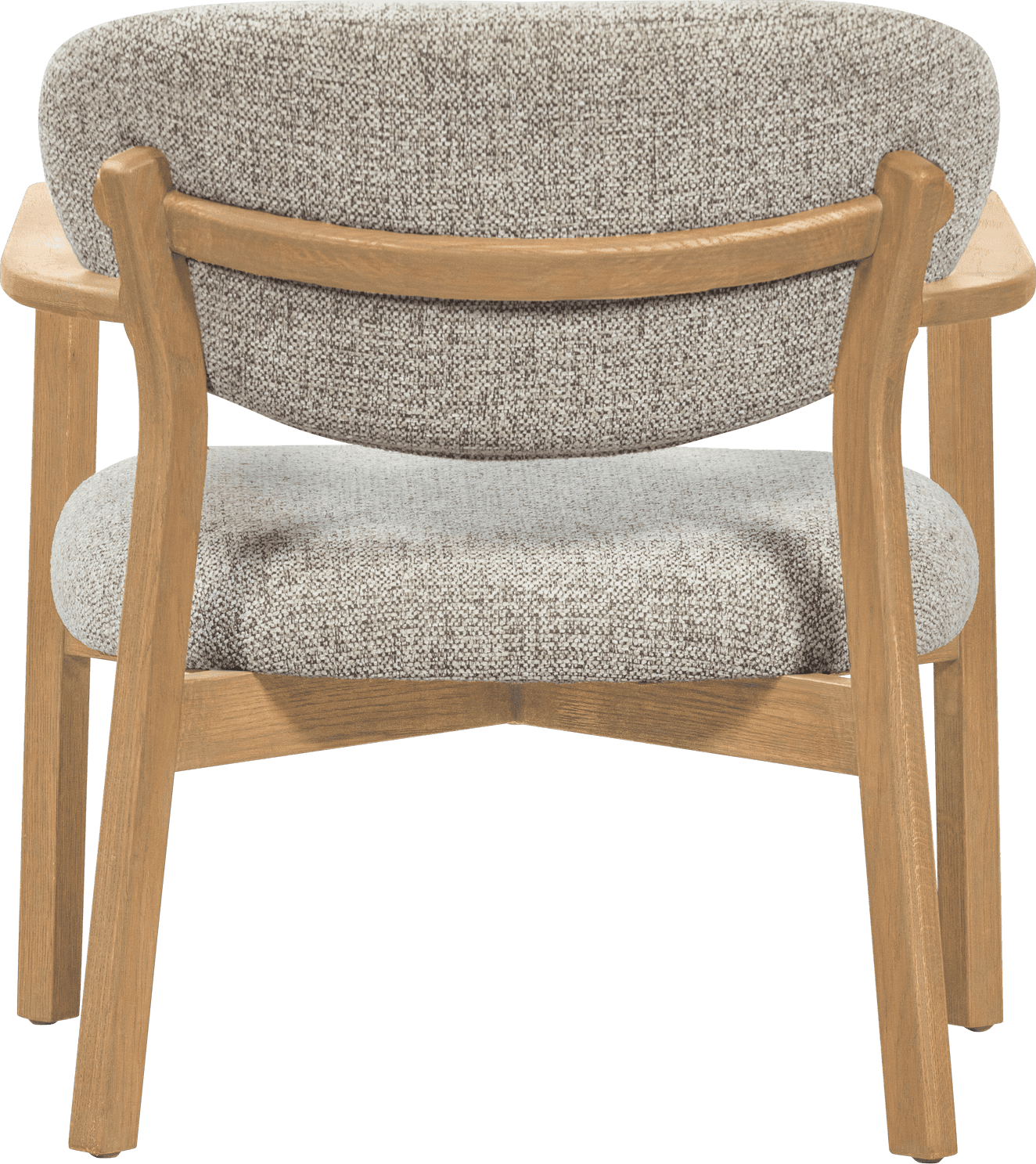 WOOOD Udar fauteuil met houten frame naturel Naturel Fauteuil