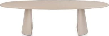 Xooon Lund eetkamertafel ovaal 270 x 120 cm. - stone-skin - cone poot - desert Bruin|Cognac Eettafel