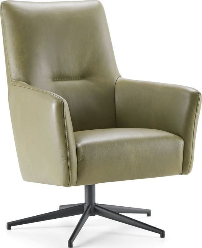 Baenks Glenwood fauteuil - leder - schuin