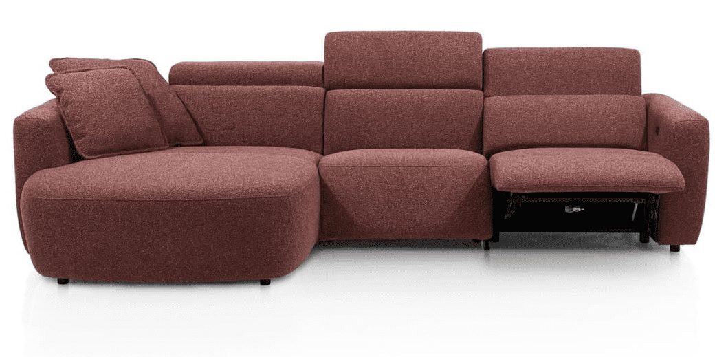 Cantello 2.5-zitsbank + longchair links - Afbeelding 2