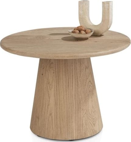 Henders & Hazel Ravello bijzettafel 60 x 60 cm - blad uit 1 stuk - dune color Naturel|Bruin Bijzettafel