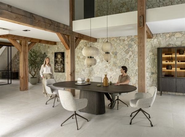 Henders & Hazel Ravello eetkamertafel 270 x 120 cm - basalt Bruin Eettafel