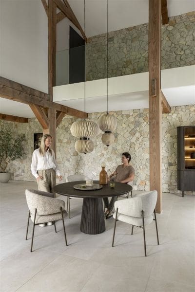 Henders & Hazel Ravello eetkamertafel rond 140 cm - basalt Bruin Eettafel