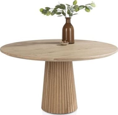 Henders & Hazel Ravello eetkamertafel rond 140 cm - dune color Naturel|Bruin Eettafel