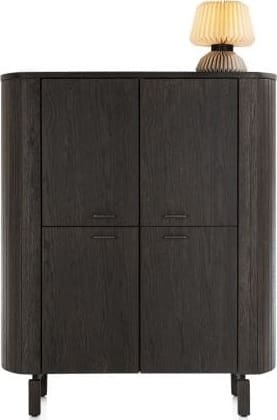 Henders & Hazel Ravello highboard 125 cm - 4-deuren Bruin Kast