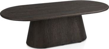 Henders & Hazel Ravello salontafel 120 x 60 cm - blad uit 1 stuk + rechte onderkant - basalt Bruin Bijzettafel