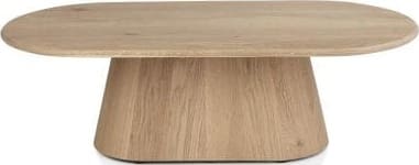 Henders & Hazel Ravello salontafel 120 x 60 cm - blad uit 1 stuk + rechte onderkant - dune color Naturel|Bruin Bijzettafel