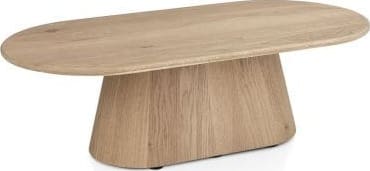 Henders & Hazel Ravello salontafel 120 x 60 cm - blad uit 1 stuk + rechte onderkant - dune color Naturel|Bruin Bijzettafel