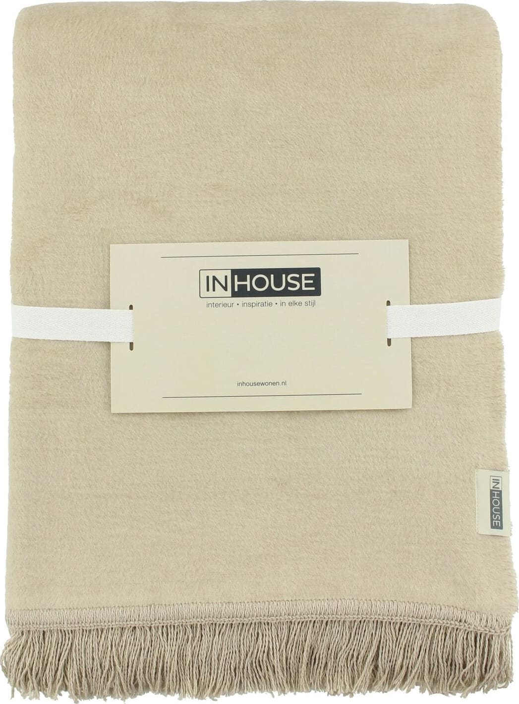 INHOUSE Plaid Paulos naturel  Sierkussen