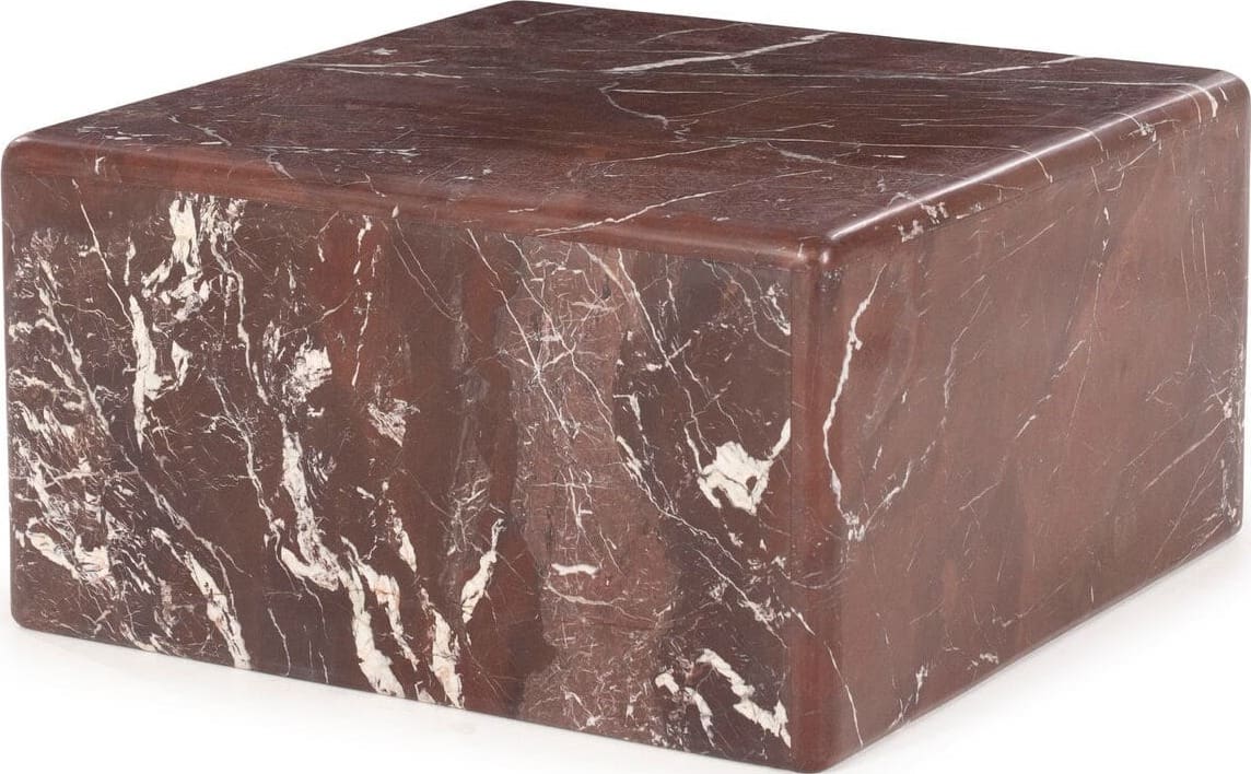 INHOUSE Salontafel Dice rood marmer Rood Salontafel