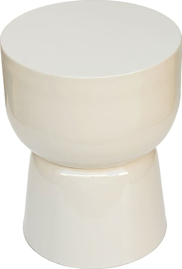 Livingfurn Bijzettafel Brix Kian Off White Wit Bijzettafel