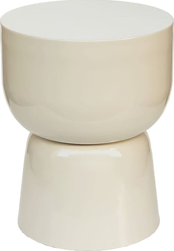 Livingfurn Bijzettafel Brix Kian Off White Wit Bijzettafel