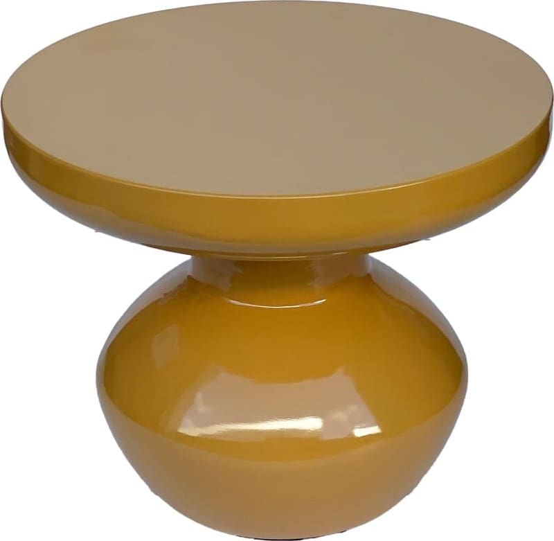 Livingfurn Bijzettafel Brix Lou Mustard Geel Bijzettafel