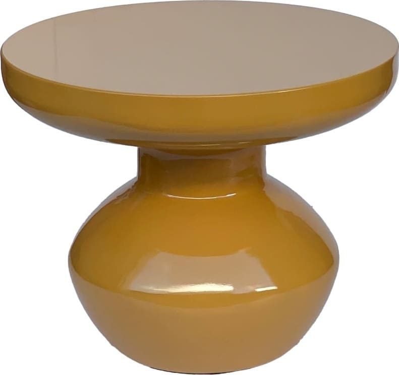 Livingfurn Bijzettafel Brix Lou Mustard Geel Bijzettafel