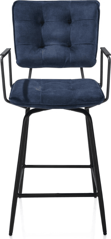Manou barstoel met armen - donkerblauw - Afbeelding 2