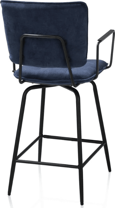 Manou barstoel met armen - donkerblauw - Afbeelding 3