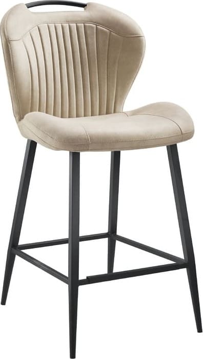 Profijt Meubel Barkruk Tubac beige Beige|Wit Barstoel