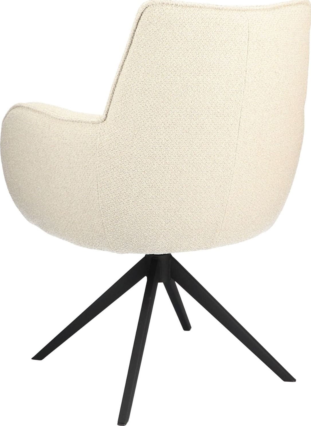Profijt Meubel Eetkamerstoel Derio draaibaar beige Beige|Wit Eetkamerstoel
