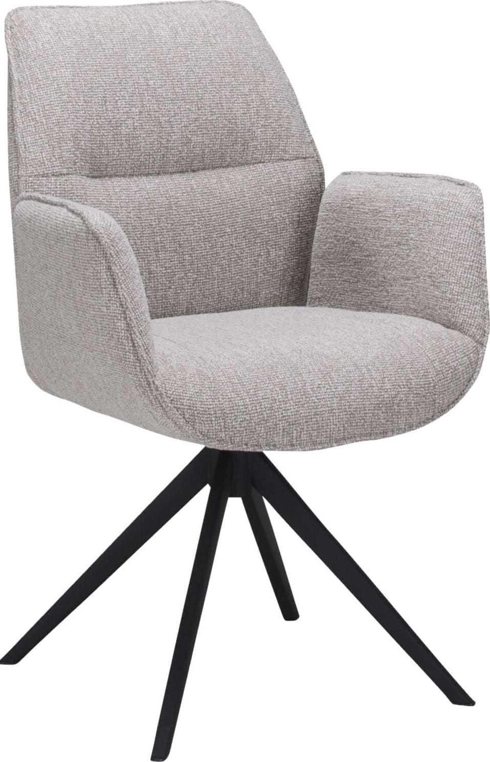Profijt Meubel Eetkamerstoel Otero draaibaar beige Beige|Wit Eetkamerstoel