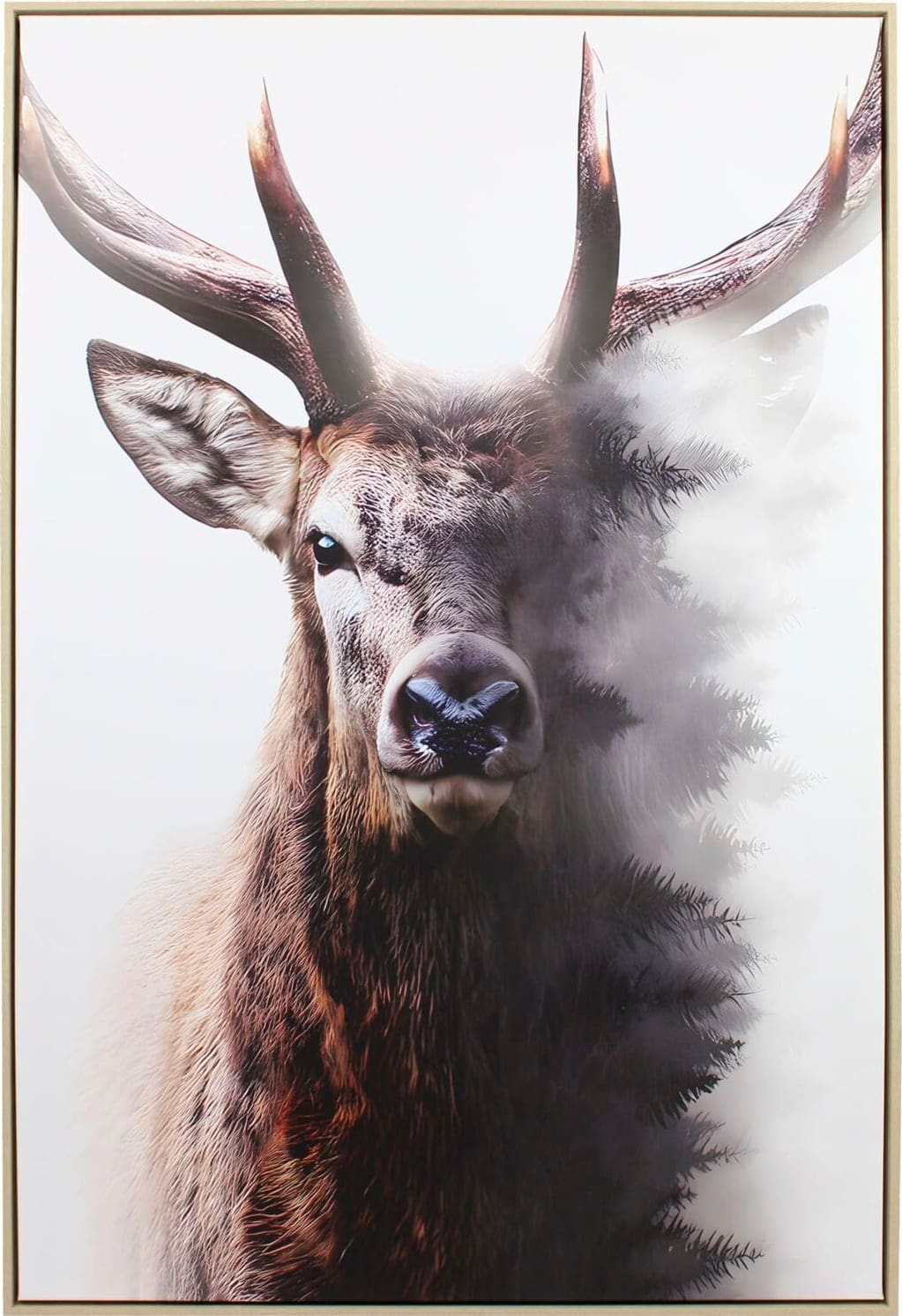 Profijt Meubel Schilderij Hilliard 122x82 cm rendier Bruin Wanddecoratie