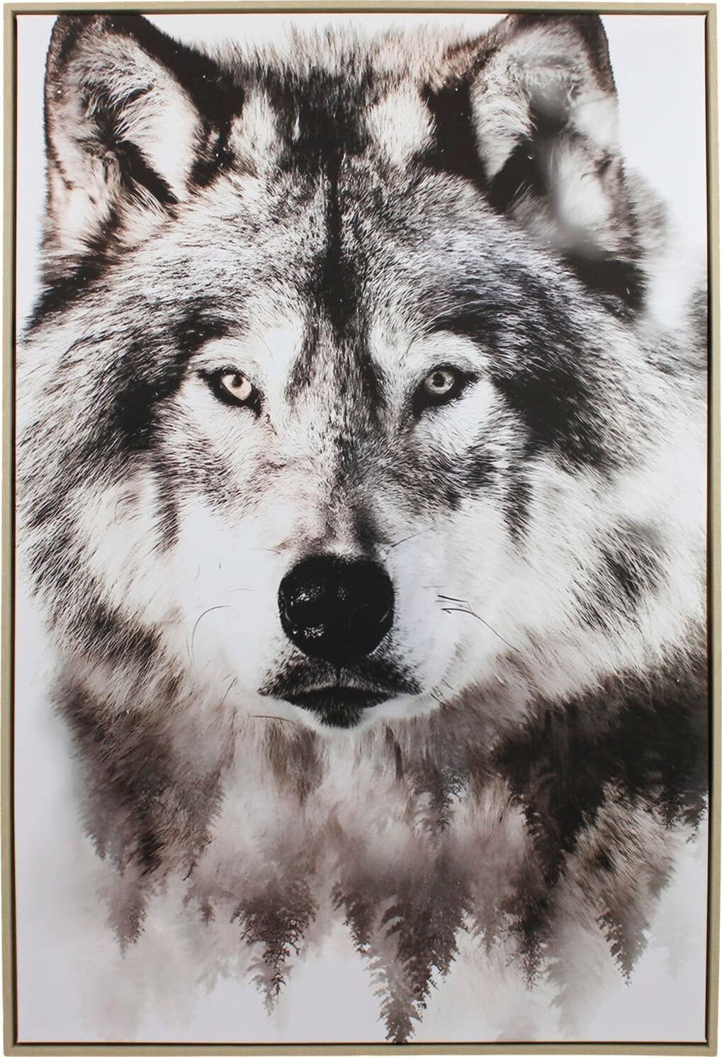 Profijt Meubel Schilderij Hilliard 122x82 cm wolf Wit Wanddecoratie