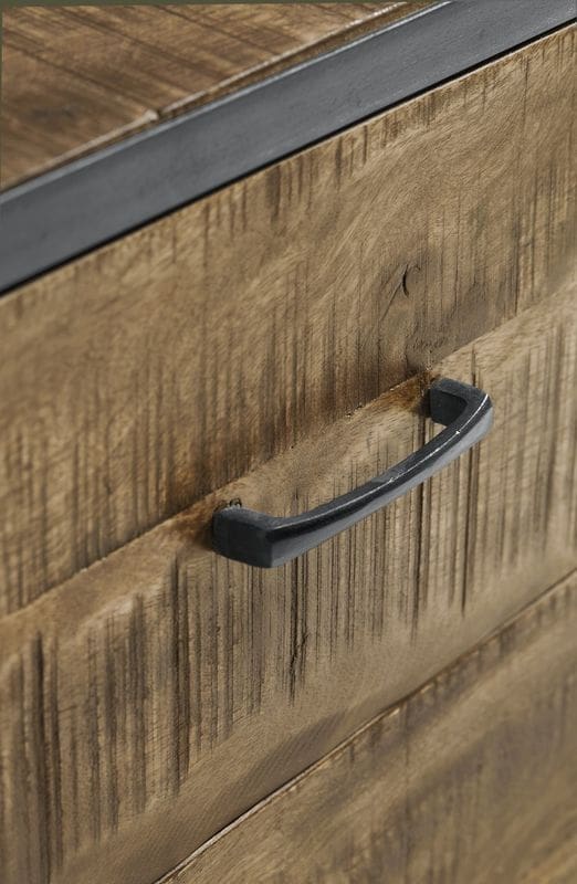 Profijt Meubel Tv-meubel Calde mangohout 208 cm Bruin|Naturel Tv-meubel|Tv-dressoir