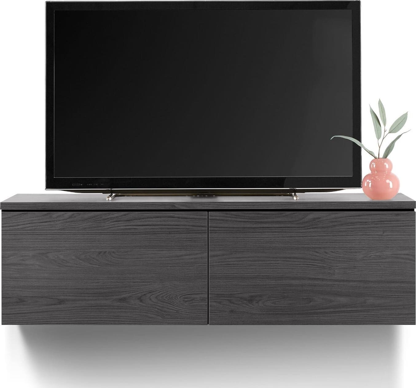 Profijt Meubel Tv-meubel Selero zwevend 121 cm zwart Zwart Tv-meubel|Tv-dressoir