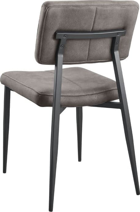 Pronto Wonen Eetkamerstoel Gento microvezel antraciet Antraciet Eetkamerstoel