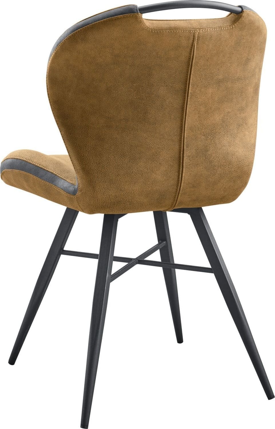 Pronto Wonen Eetkamerstoel Tantini microvezel cognac Cognac Eetkamerstoel