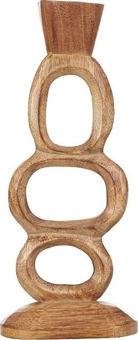Pronto Wonen Kandelaar Tolmezzo 36 cm Bruin|Naturel Woonaccessoire
