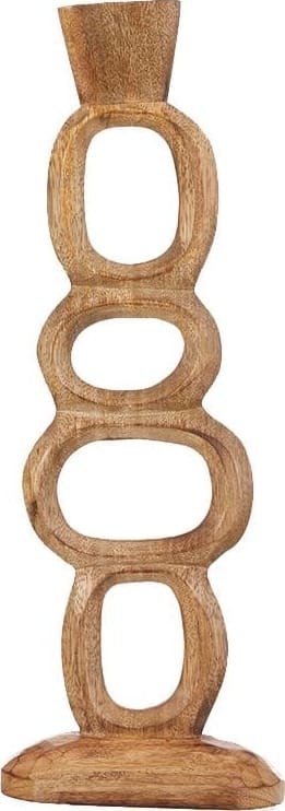 Pronto Wonen Kandelaar Tolmezzo 46 cm Bruin|Naturel Woonaccessoire