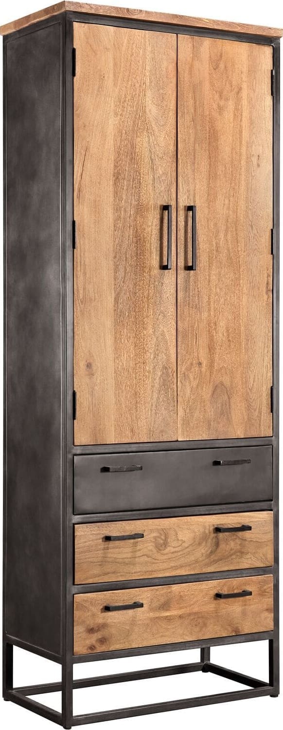 Pronto Wonen Opbergkast Mesola (76 Cm) mango natural Bruin|Naturel Opbergkast