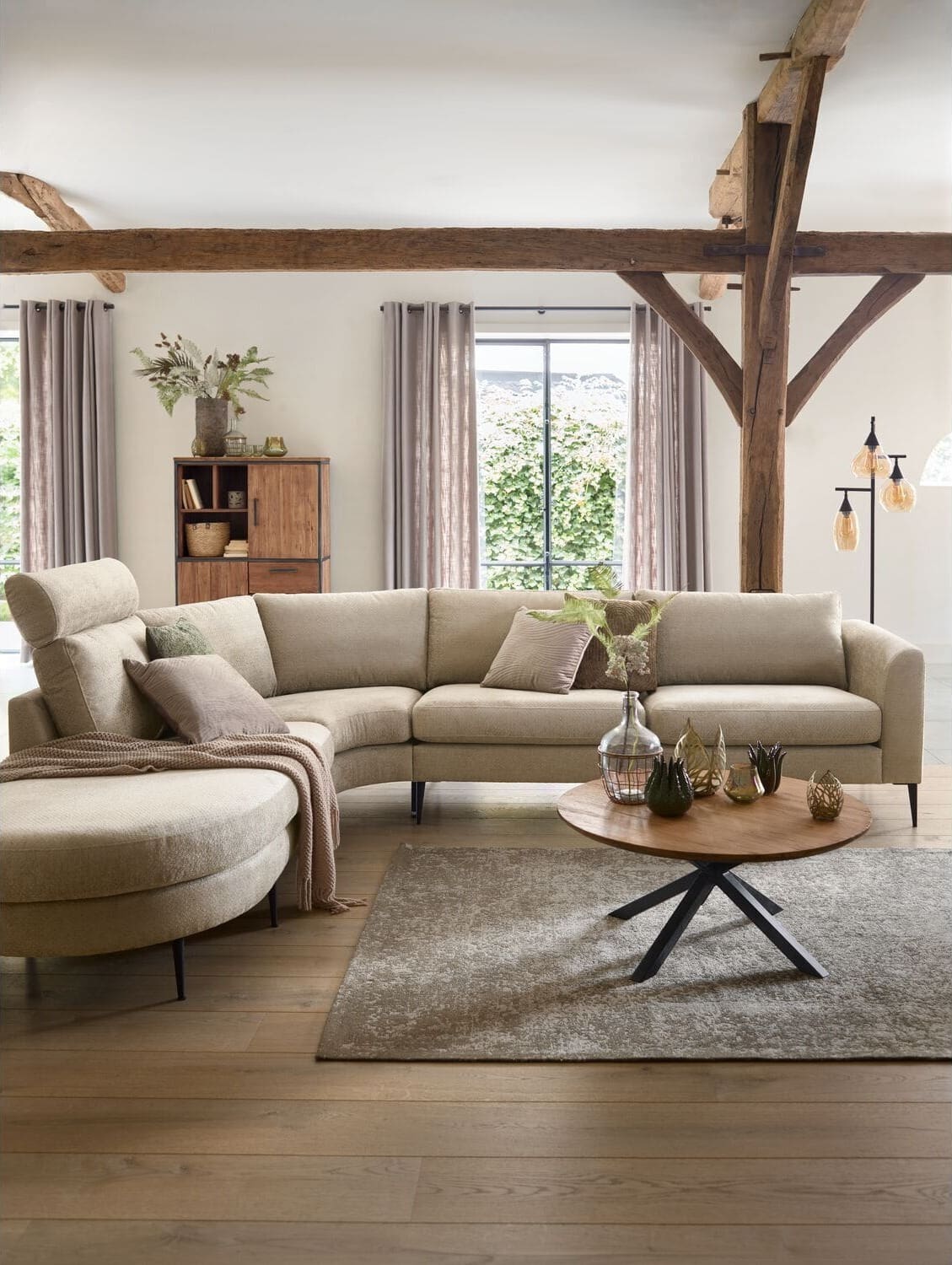 Pronto Wonen Opbergkast Romaro (98 Cm) teak mix Bruin|Naturel Opbergkast