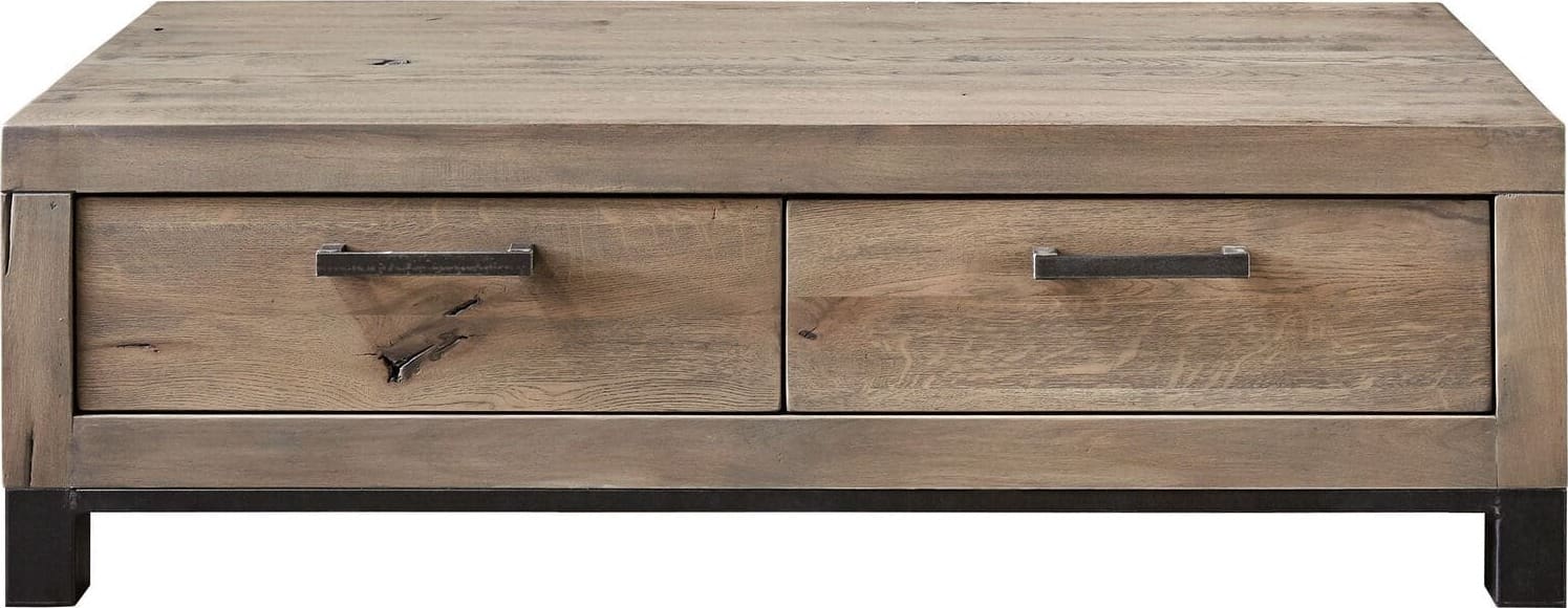 Pronto Wonen Salontafel Hevano L132xB65 eikenhout moose Bruin Salontafel