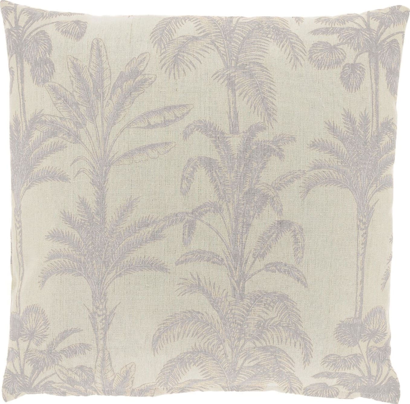 Pronto Wonen Sierkussen Canosa grijs met palmboom print Grijs Sierkussen
