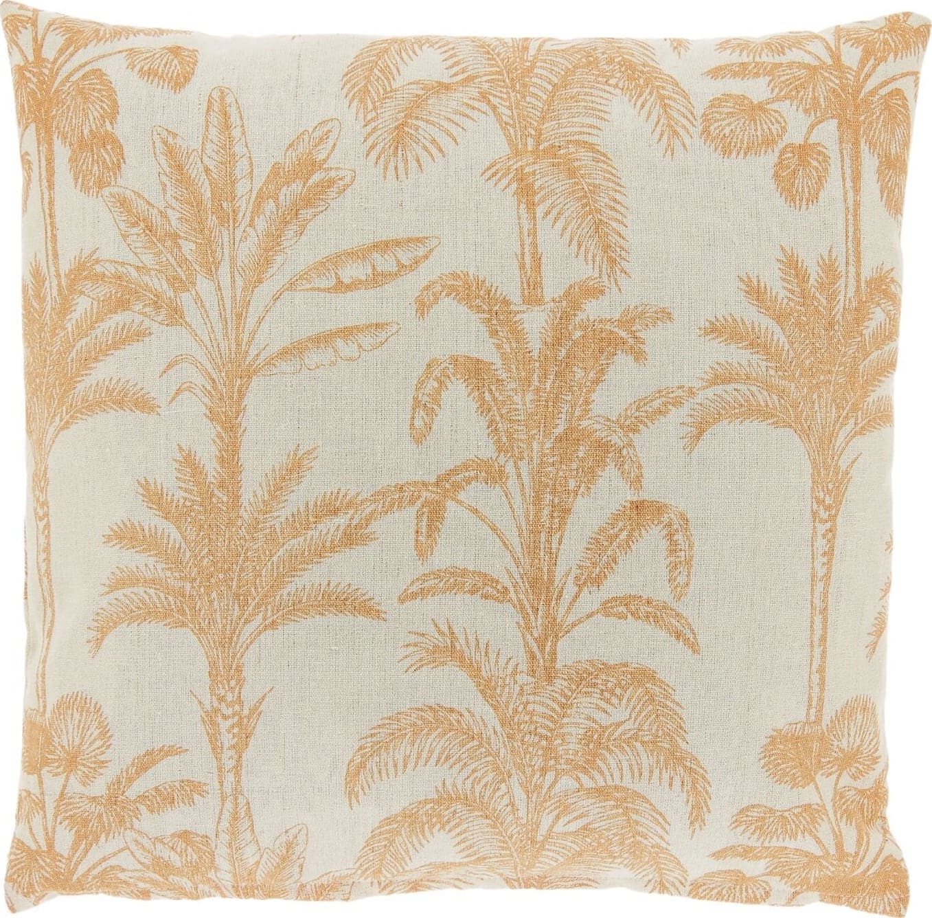 Pronto Wonen Sierkussen Canosa oranje met palmboom print Oranje Sierkussen