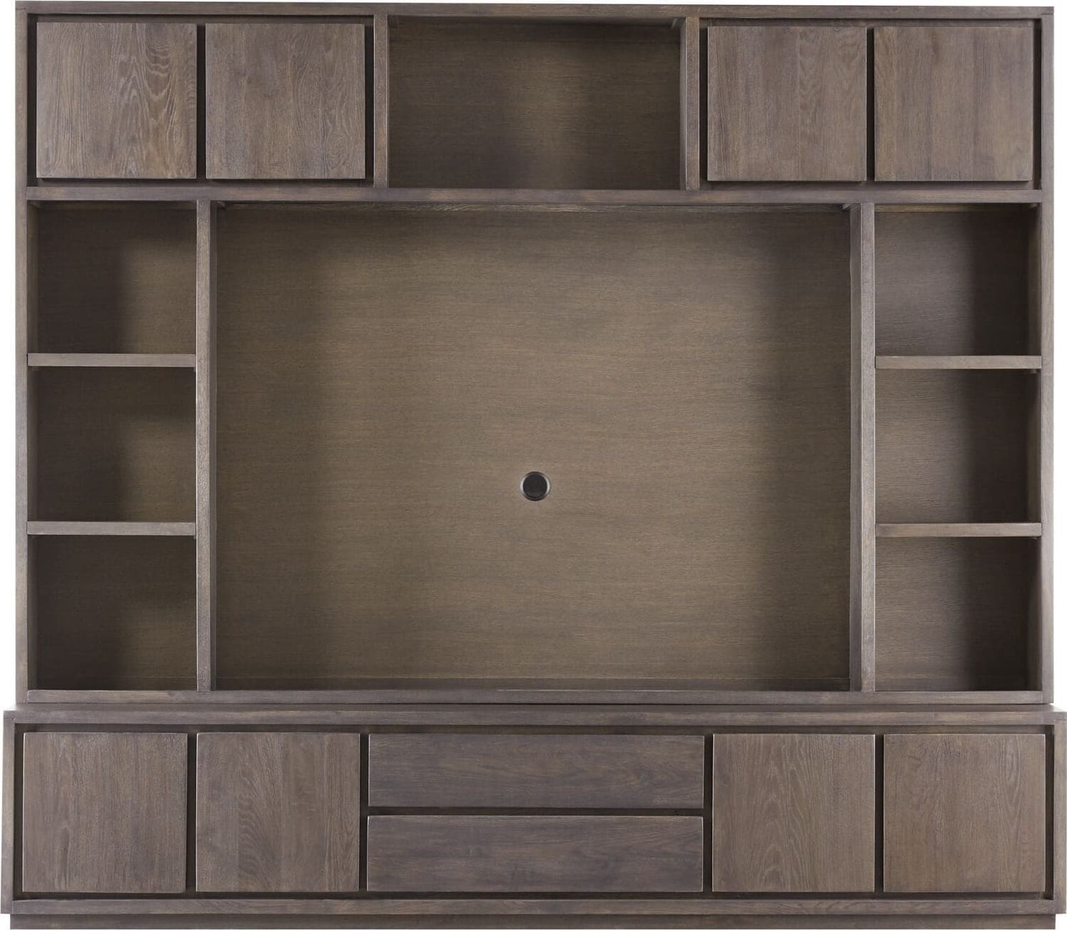 Pronto Wonen Tv-wandmeubel Lavio grafiet eikenhout 242 cm Bruin Wandmeubel