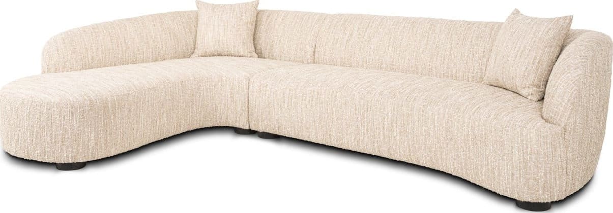 Richmond Interiors Bank Pandora beige angora lounge left Bank