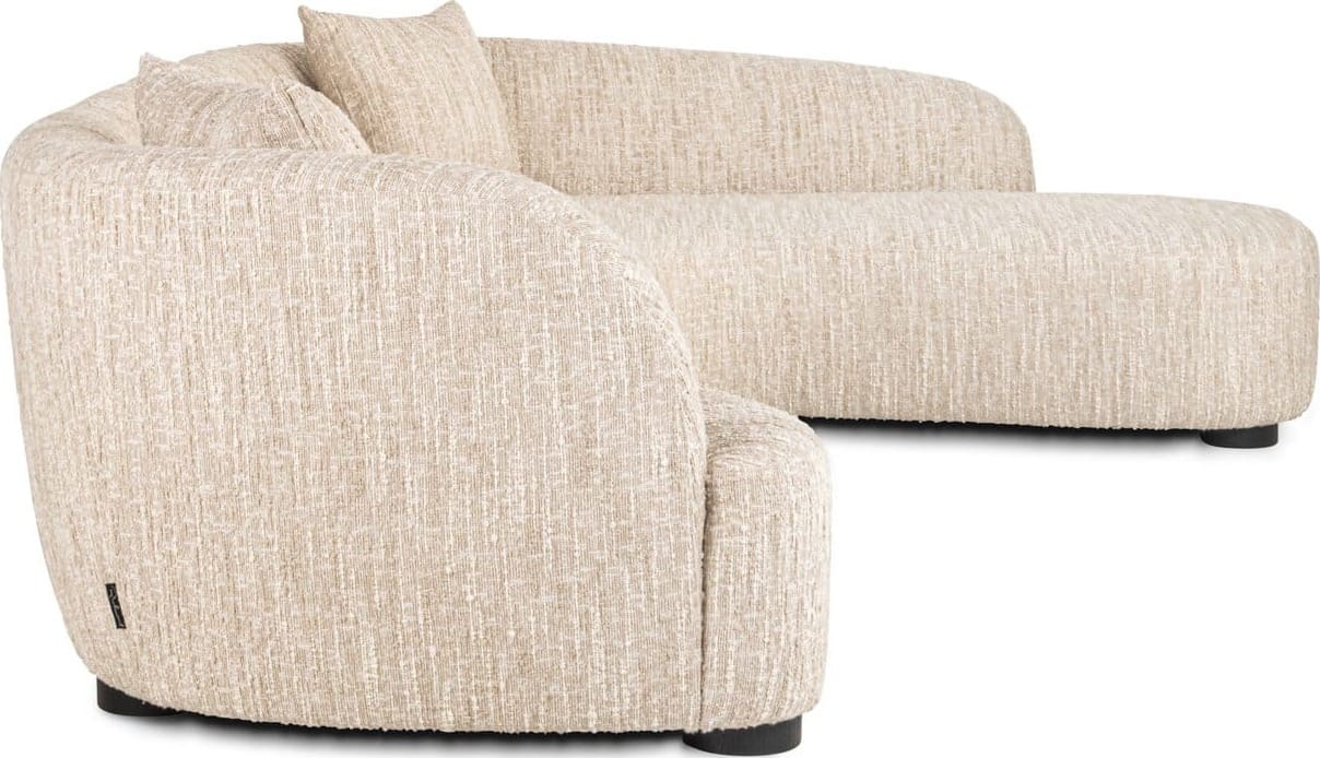 Richmond Interiors Bank Pandora beige angora lounge right Bank