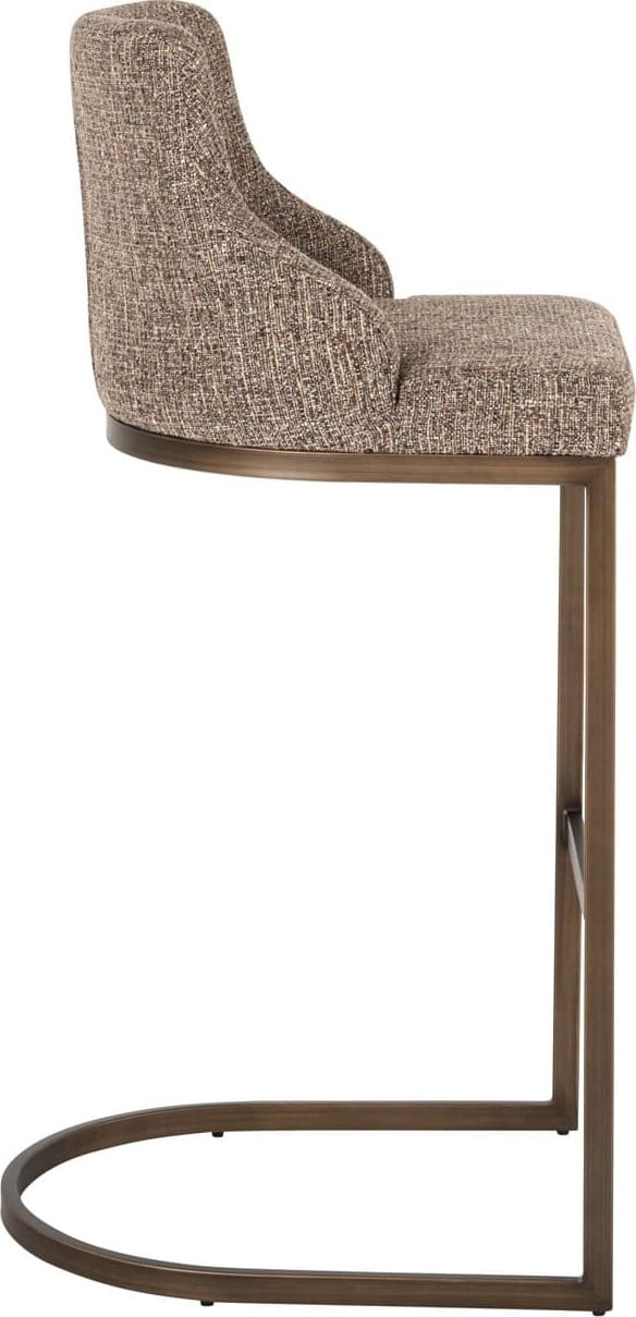 Richmond Interiors Barstoel Bolton brown tweed Bruin Barstoel