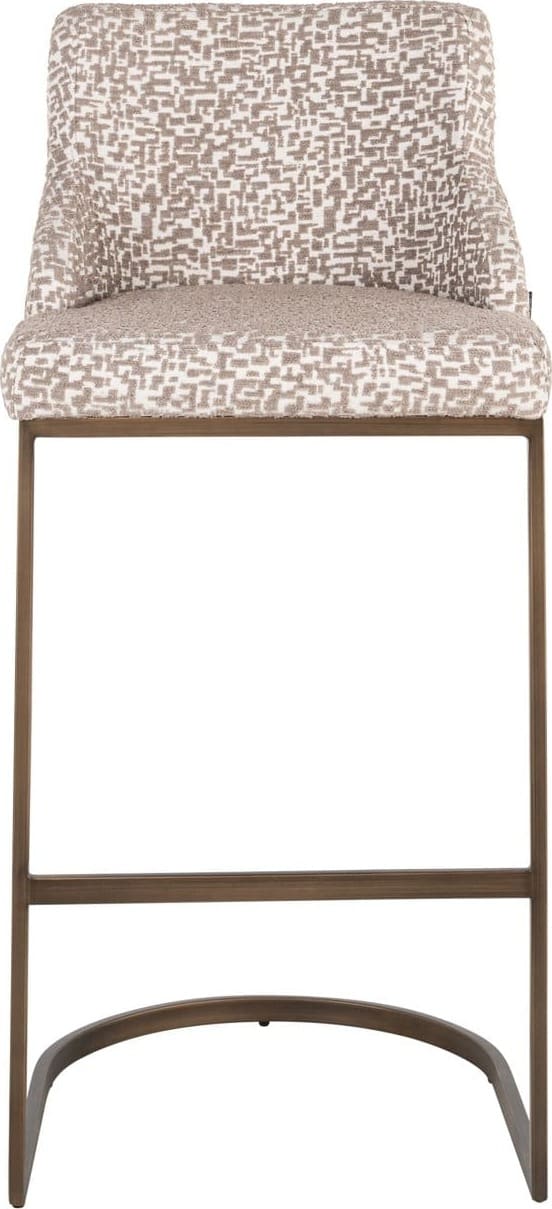 Richmond Interiors Barstoel Bolton natural geo Beige Barstoel