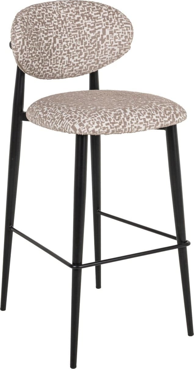 Richmond Interiors Barstoel Dantes natural geo fire retardant Beige Barstoel