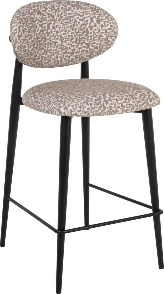Richmond Interiors Counterstoel Dantes natural geo fire retardant Beige Eetkamerstoel