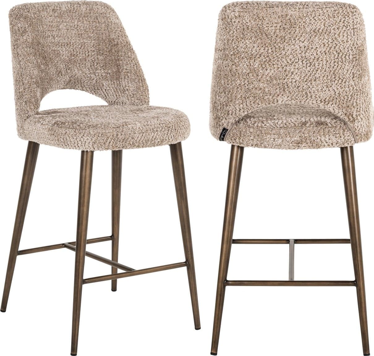 Richmond Interiors Counterstoel Delphine lovely nature fire retardant Eetkamerstoel