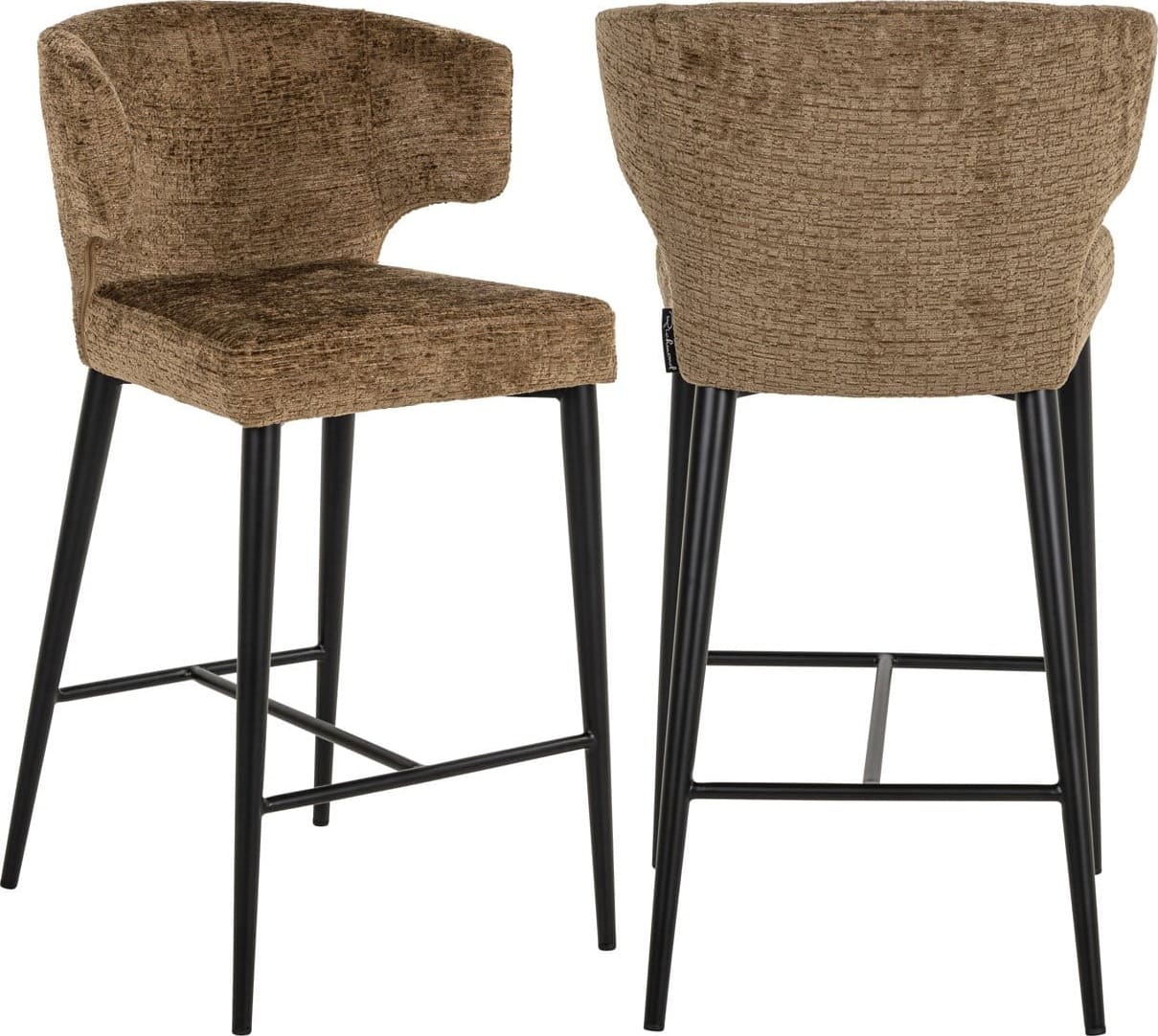 Richmond Interiors Counterstoel Taylor brandy fusion fire retardant Eetkamerstoel