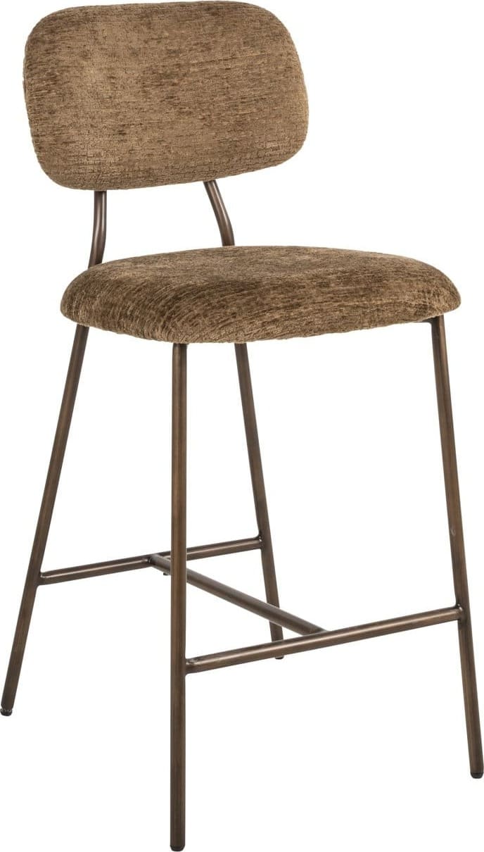 Richmond Interiors Counterstoel Xenia brandy fusion fire retardant Eetkamerstoel