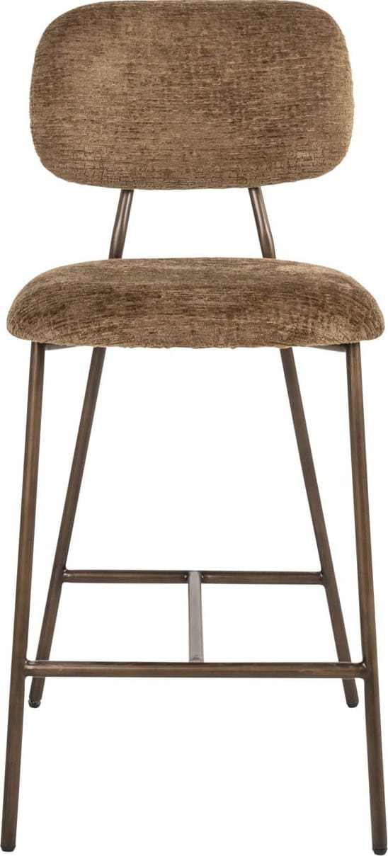 Richmond Interiors Counterstoel Xenia brandy fusion fire retardant Eetkamerstoel