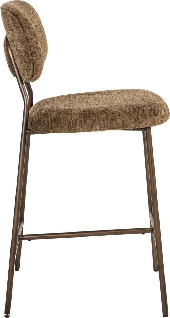 Richmond Interiors Counterstoel Xenia brandy fusion fire retardant Eetkamerstoel