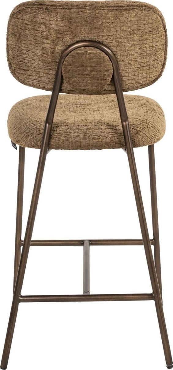 Richmond Interiors Counterstoel Xenia brandy fusion fire retardant Eetkamerstoel